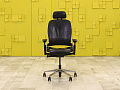 Офисное кресло руководителя на колесах Leap V2 Steelcase Кожа Чёрный Франция  КРКЧ-23066