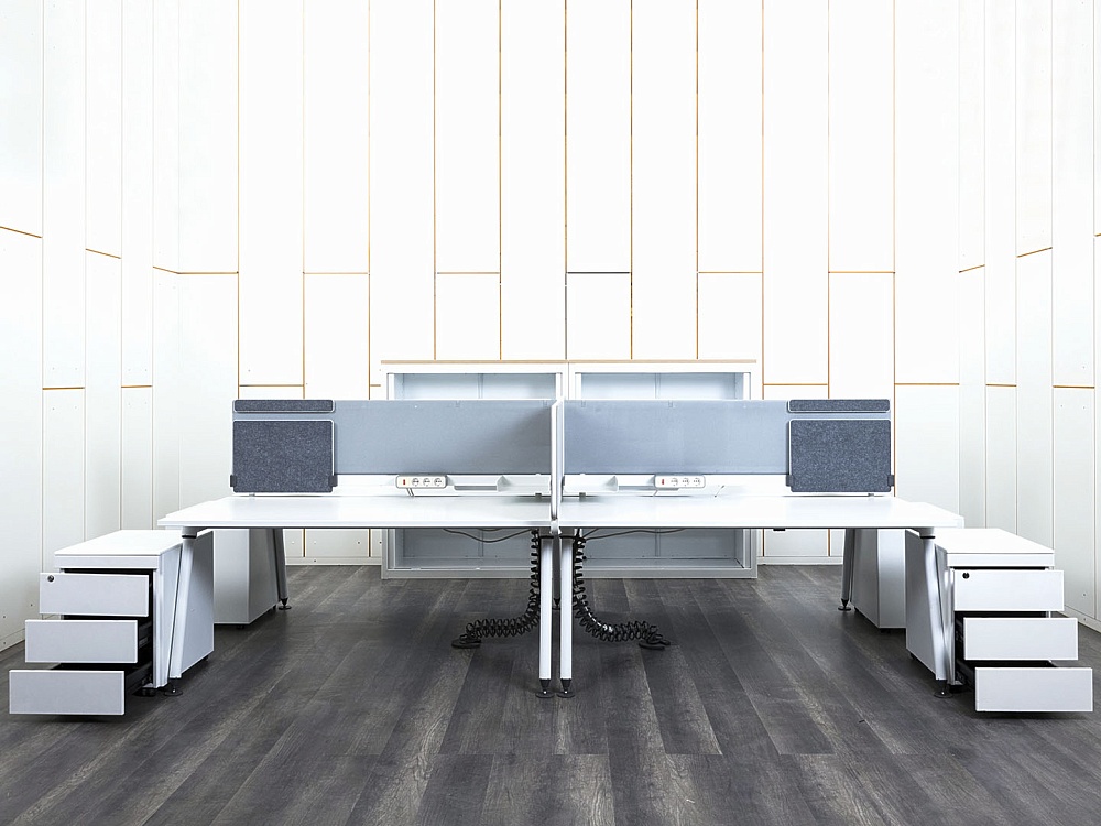 Комплект офисной мебели Herman Miller 3 200х1 650х1 180 ЛДСП Белый   (КОМБ1-13112)