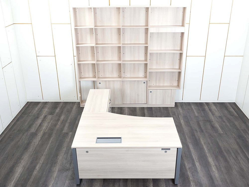 Кабинет руководителя SteelCase 1 600х2 000х750 ЛДСП Клен   (КРВ-26112)