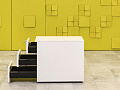Офисная тумба выкатная Steelcase ЛДСП Белый Франция  ТВ3ЯБ-04026