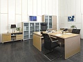 Кабинет руководителя Дипломат 2 000х2 000х750 ЛДСП Зебрано   (КРЗ-11061)