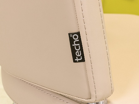 Конференц кресло для переговорной на полозьях Techo Экокожа Бежевый Чехия_КДКБ-14081