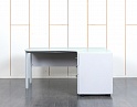 Купить Комплект офисной мебели стол с тумбой  1 600х1 430х750 ЛДСП Серый   (СПУСКП-11090)