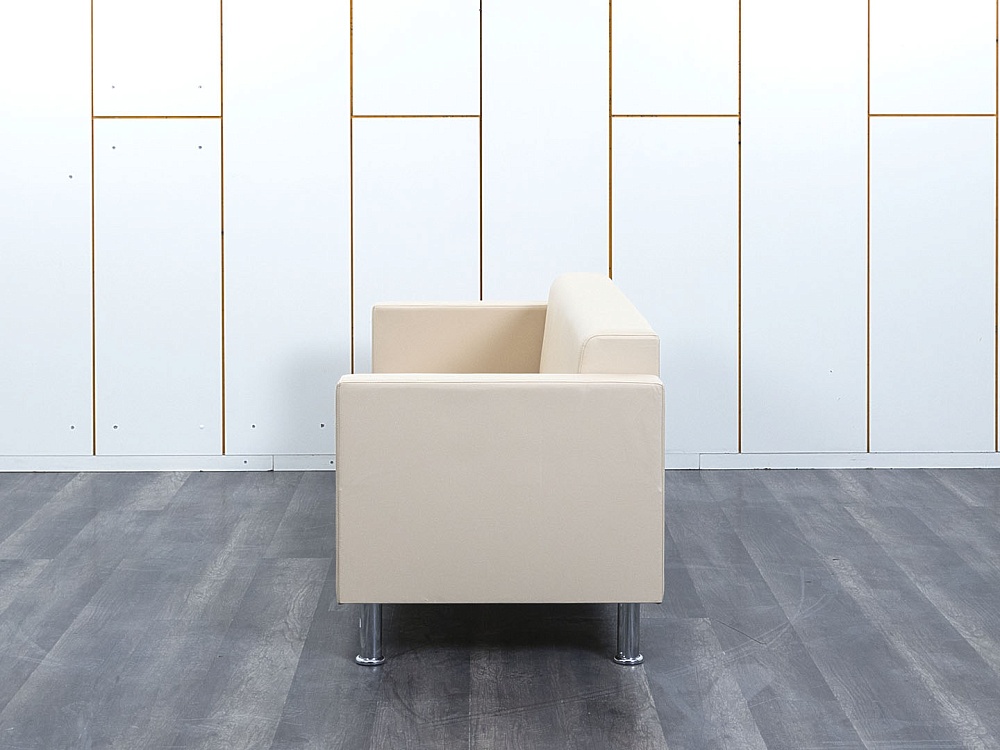 Офисный диван Май Кожзам Бежевый   (ДНКБ3(май)2)