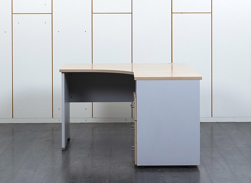 Комплект офисной мебели стол с тумбой  1 200х1 320х740 ЛДСП Зебрано   (СПУЗКп-14101)