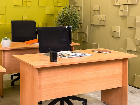 Офисный стол прямой ЛДСП Ольха Россия  СППЛ-030724