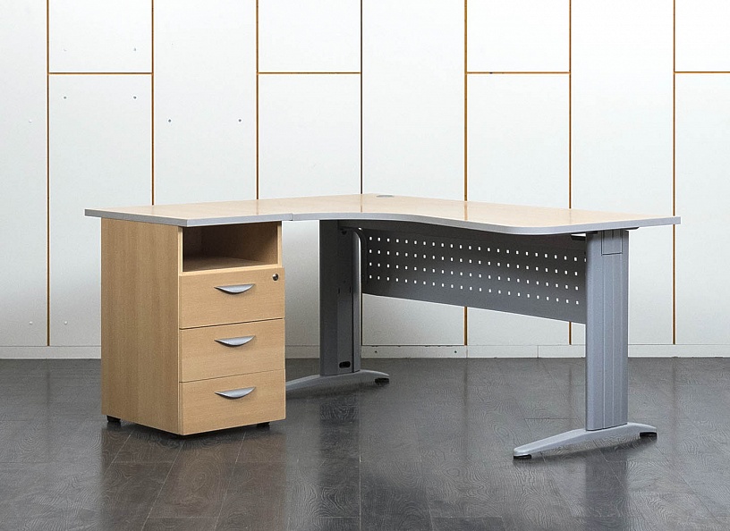 Комплект офисной мебели стол с тумбой  1 600х900х740 ЛДСП Ольха   (СПУЛКЛ-06041)