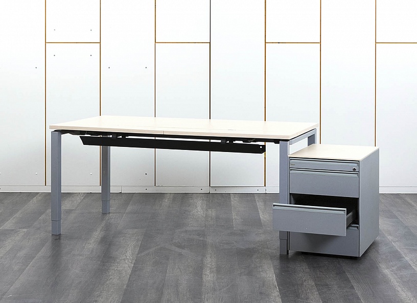Комплект офисной мебели стол с тумбой Bene 1 600х800х760 ЛДСП Бук   (СППВк-16111)