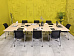 Офисный стол для переговоров Steelcase ЛДСП Зебрано Франция  СГПЗ2-04026
