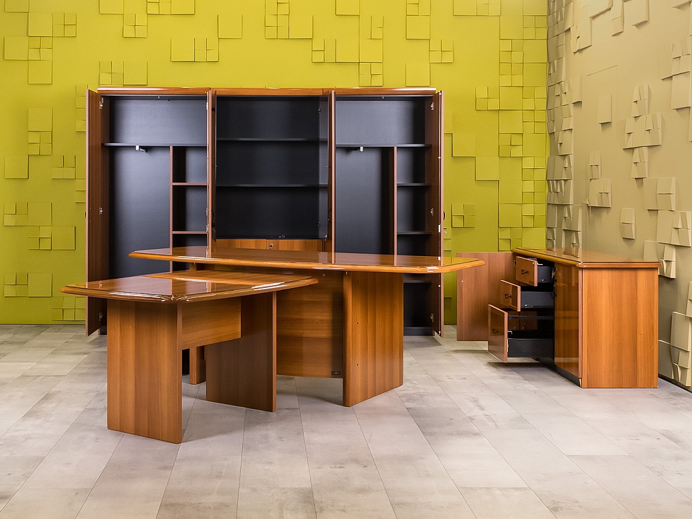 Кабинет руководителя CANNES Goodfurniture МДФ Орех Италия_КРХ1-070524