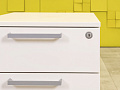 Офисная тумба выкатная Steelcase ЛДСП Белый Франция  ТВ3ЯБ-04026