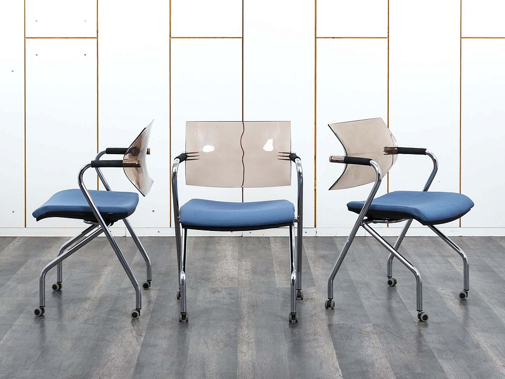 Конференц кресло для переговорной  Синий Ткань LUXY Aire JR  (УНТН-21013)