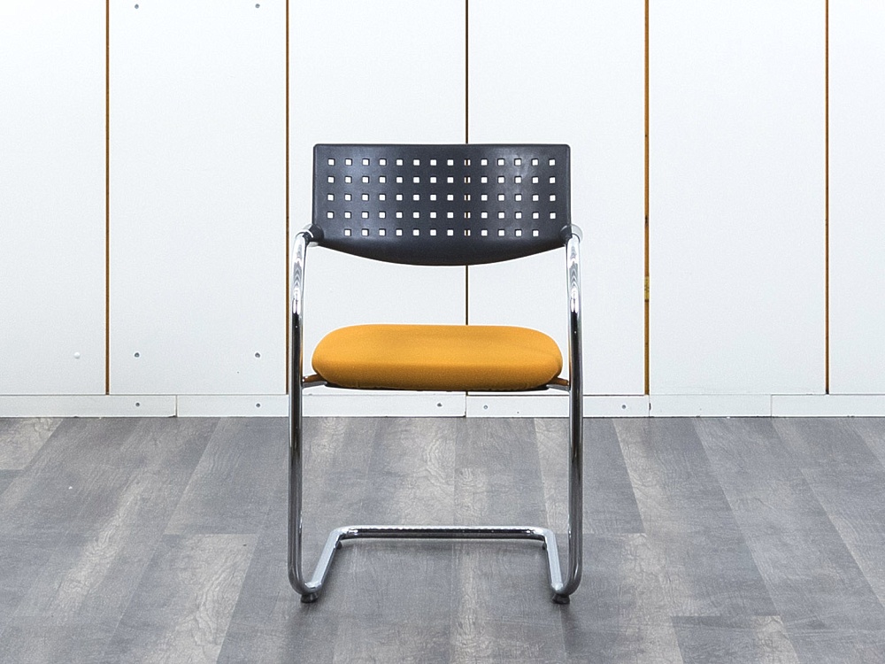 Конференц кресло для переговорной  Оранжевый Ткань VITRA   (УДТО-21032)