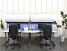 Комплект офисной мебели SteelCase 2 800х1 600х1 720 ЛДСП Серый   (КОМС-29071)