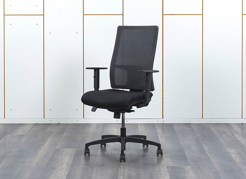 Офисное кресло для персонала  Sitland  Сетка Черный   (КПСЧ-04082)