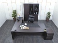 Кабинет руководителя EUR/QUARANTA  2 300х2 200х750 Шпон Венге   (КРЕ-28121)