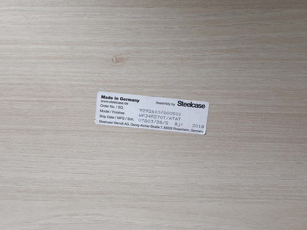Кабинет руководителя SteelCase 1 600х2 000х750 ЛДСП Клен   (КРВ-26112)