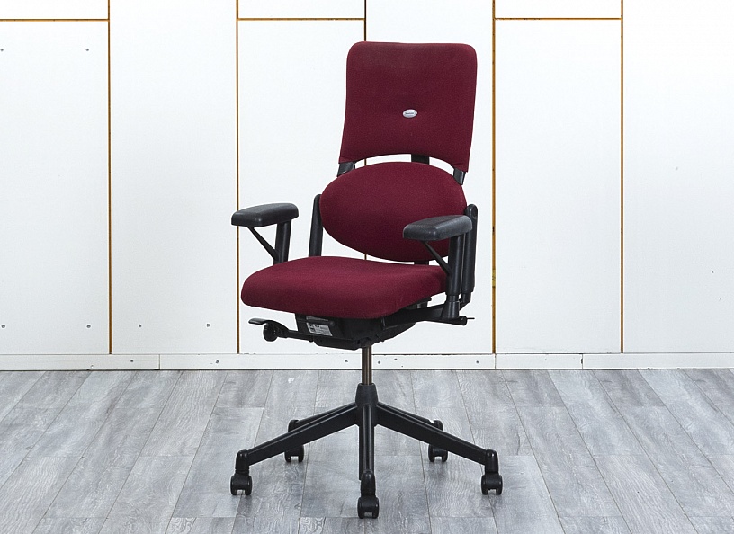 Офисное кресло руководителя  SteelCase Ткань Красный Please 1  (КРТК-18034уц)