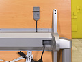 Офисный стол прямой Steelcase ЛДСП Ольха Франция  СППЛ-04026