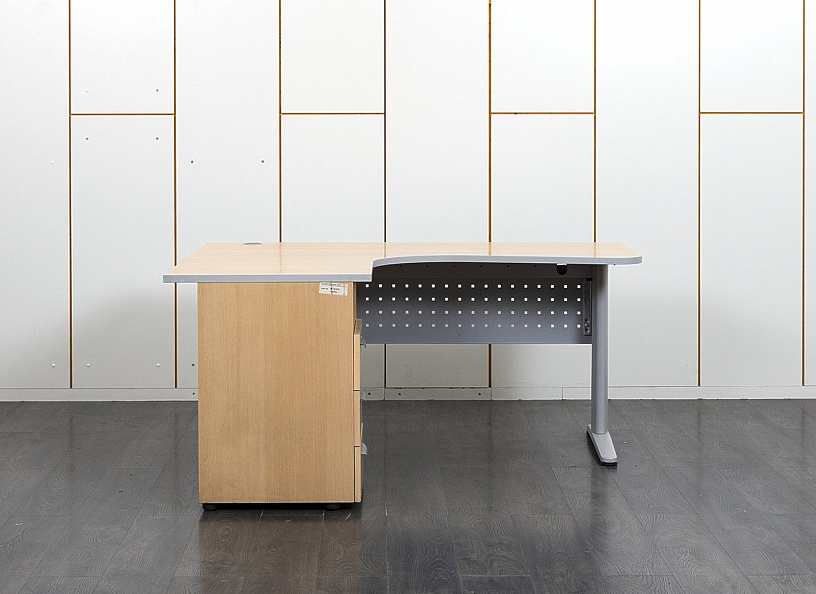 Комплект офисной мебели стол с тумбой  1 600х900х750 ЛДСП Бук   (СПУВКл-18081)
