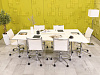 Офисный стол для переговоров Herman Miller 2200x1300x740 ЛДСП Белый США_СГПБ3-260923