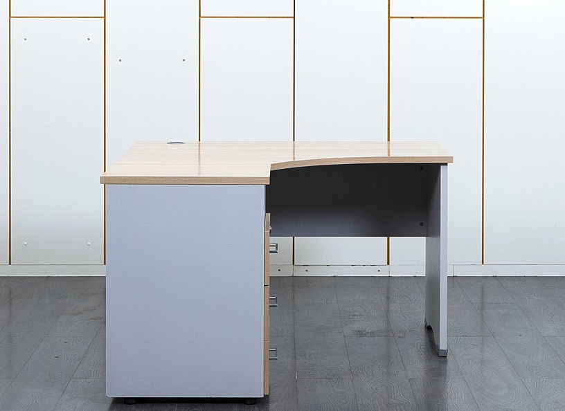 Комплект офисной мебели стол с тумбой  1 200х1 320х740 ЛДСП Зебрано   (СПУЗКл-14101)