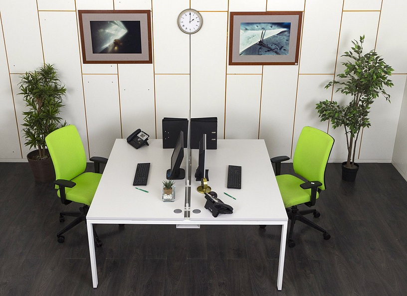 Комплект офисной мебели  1 600х3 250х740 ЛДСП Белый   (КОМБ1-08071)
