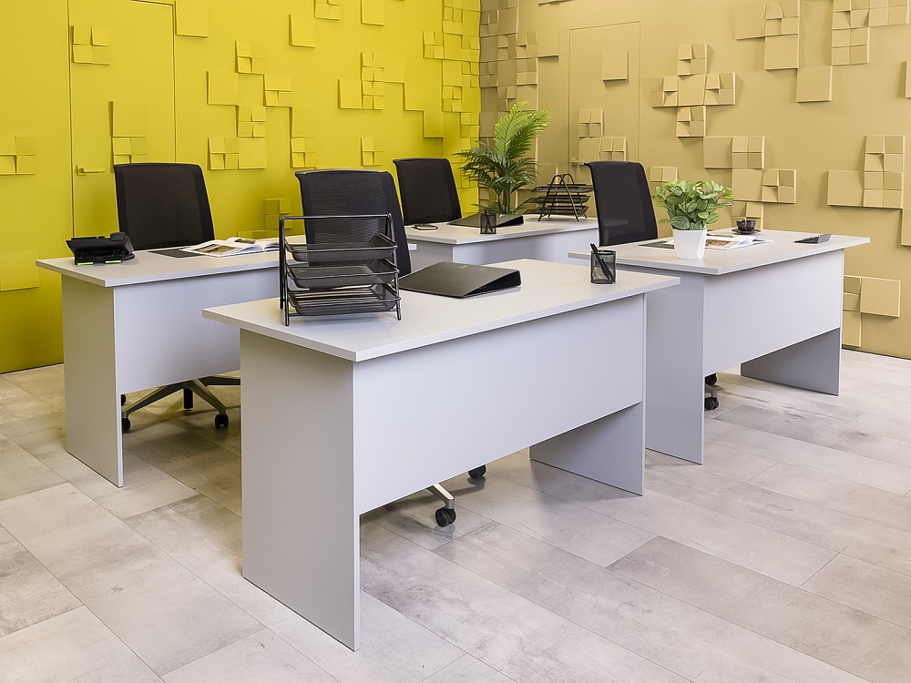 Офисный стол прямой ЛДСП Серый Россия  СППС-310524