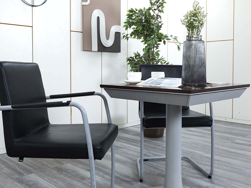 Офисный стол для переговоров MARTEX 600х600х720 Шпон Венге HAN  (СГПЕ-21104)