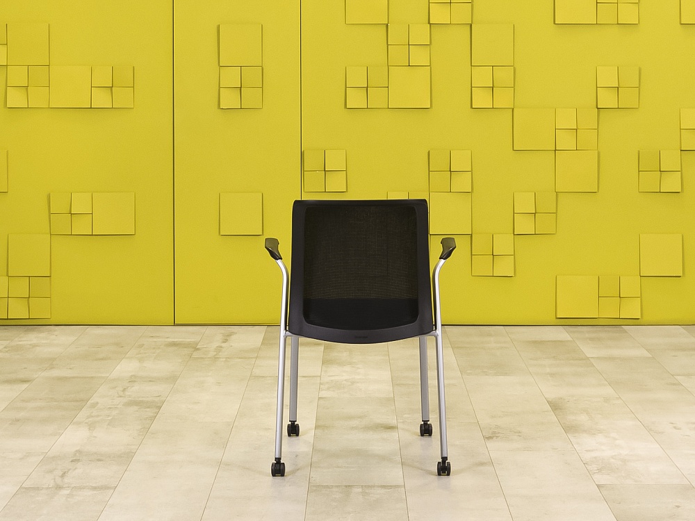 Конференц кресло для переговорной Reply Steelcase Ткань Чёрный Франция  КНТЧ-30016