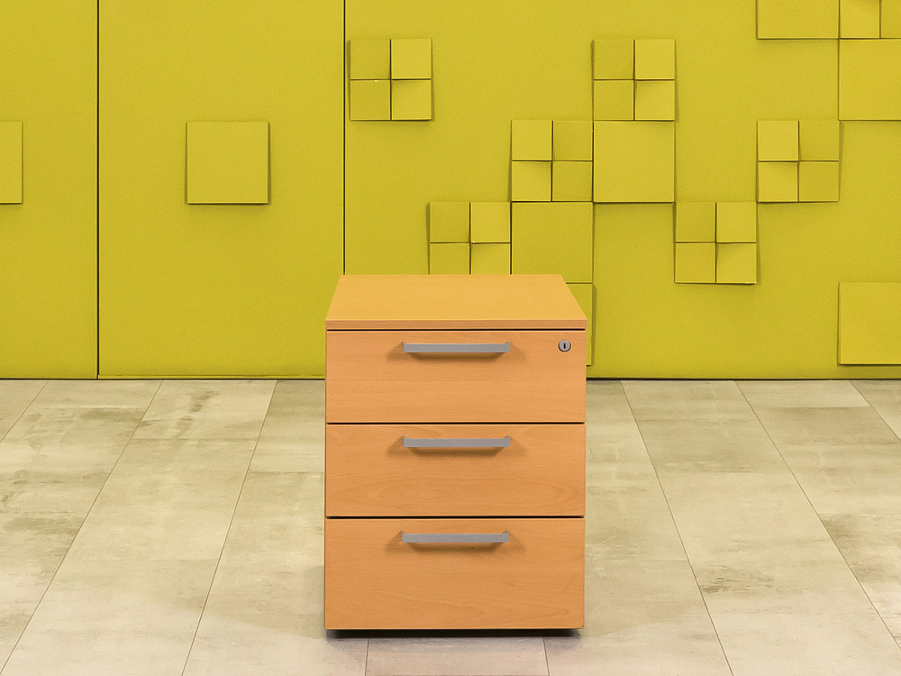 Офисная тумба выкатная Steelcase ЛДСП Ольха Германия  ТВ3ЯЛ-30016