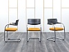 Конференц кресло для переговорной  Оранжевый Ткань VITRA   (УДТО-21032)