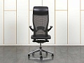 Офисное кресло руководителя  Haworth Кожа Черный Comforto  (КРКЧ-31051)