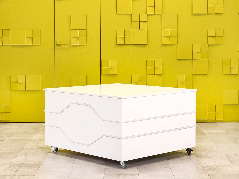 Журнальный столик 1100x1100x620 ЛДСП Белый Россия_СЖПБ-011024