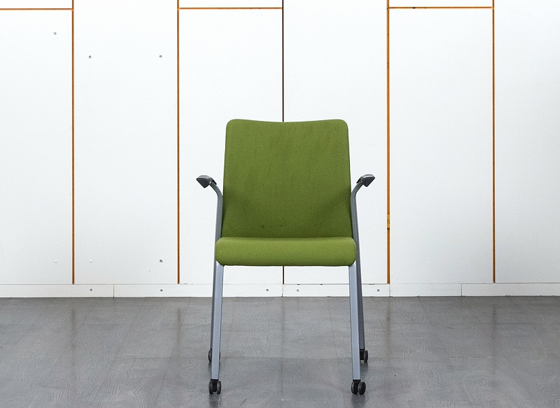 Конференц кресло для переговорной  Зеленый Ткань SteelCase   (УДТЗ-05110)