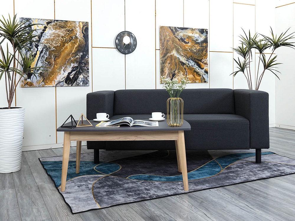 Офисный диван  Ткань Серый   (ДНТС-30094)