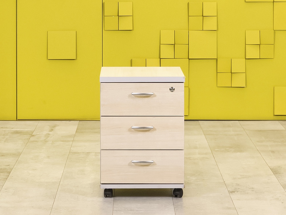 Офисная тумба выкатная ЛДСП Клен  ТВ3ЯВ1-30036