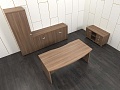 Кабинет руководителя  1 800х930х810 ЛДСП Зебрано   (КРЗ-11081)