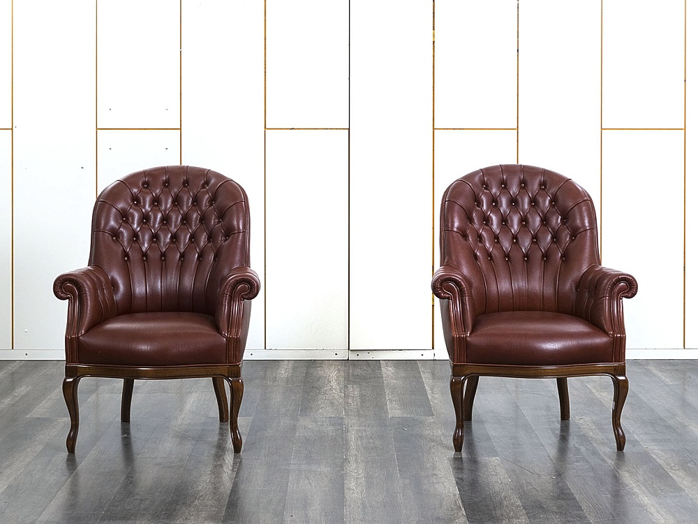 Комплект из 2-х мягких кресел Mascheroni Кожа Коричневый Executive base  (КНККк-01083)