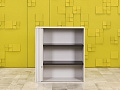 Шкаф для документов офисный  Steelcase ЛДСП Серый Франция  ШД1ДС-27046