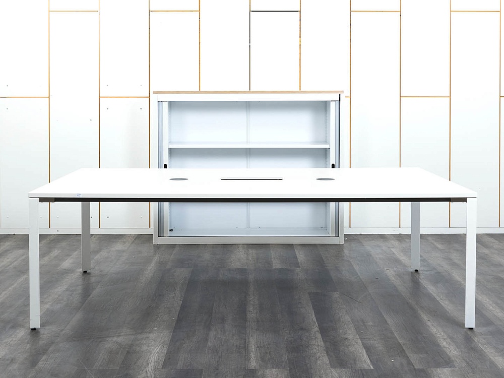 Офисный стол для переговоров Herman Miller 2 400х1 400х750 ЛДСП Белый   (СГПБк-02122)