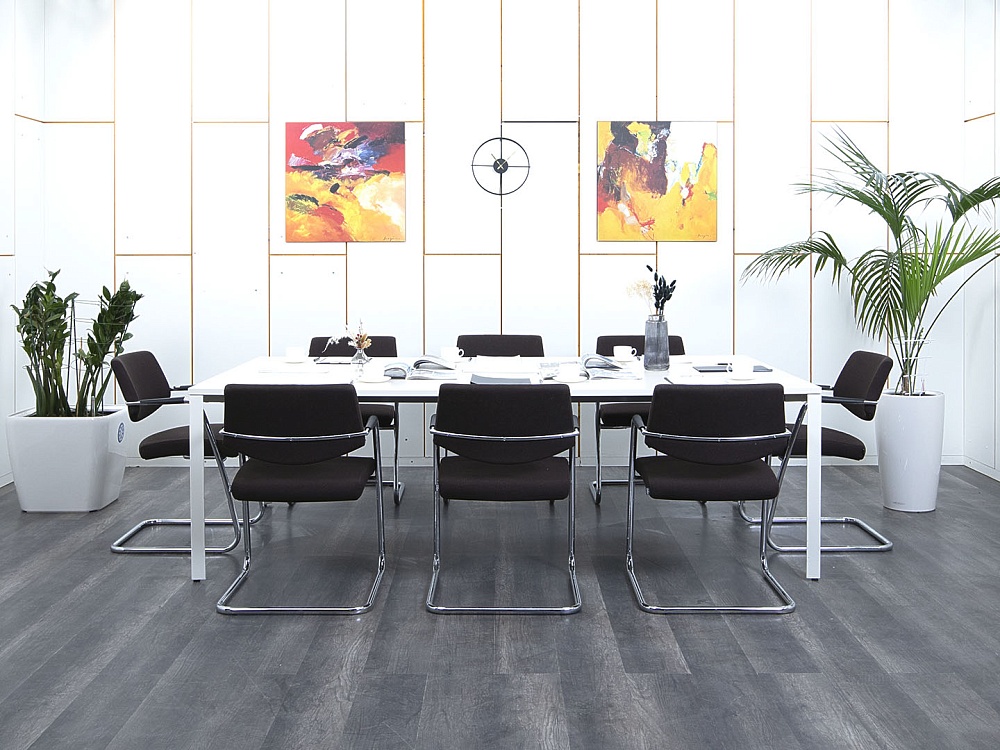 Офисный стол для переговоров Herman Miller 2 400х1 400х750 ЛДСП Белый   (СГПБ-20033)