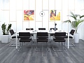 Офисный стол для переговоров Herman Miller 2 400х1 400х750 ЛДСП Белый   (СГПБ-20033)