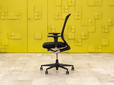 Офисное кресло для персонала на колесах Vitra Ткань Чёрный Швейцария_КПТЧ2-290923
