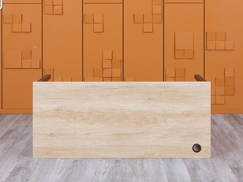 Офисный стол прямой  1 400х600х750 ЛДСП Зебрано   (СППЗ-21085)