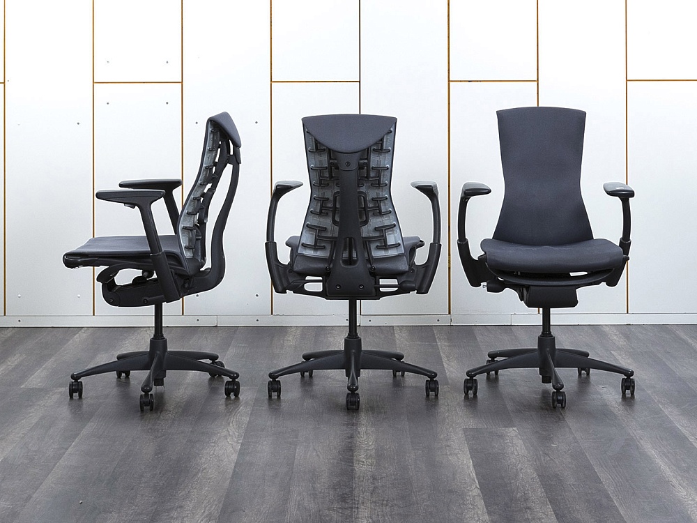 Офисное кресло руководителя  Herman Miller Ткань Серый Embody  (КРТС-06072)