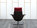 Мягкое кресло SteelCase Кожа Красный Massaud Lounge Chair  (КНКК-14045)