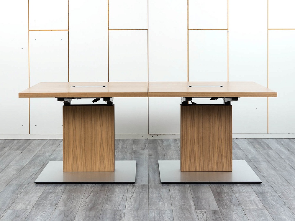 Офисный стол для переговоров  2 000х1 000х740 Шпон Зебрано   (СГПЗ-16104)