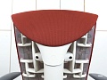 Офисное кресло руководителя  Herman Miller Ткань Красный Embody  (КРТК-15072)