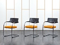 Конференц кресло для переговорной  Оранжевый Ткань VITRA   (УДТО-07120)